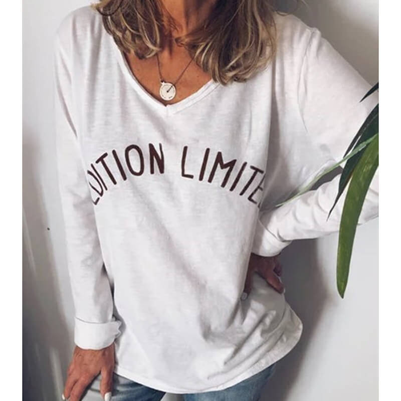 Letter Loose Blouse