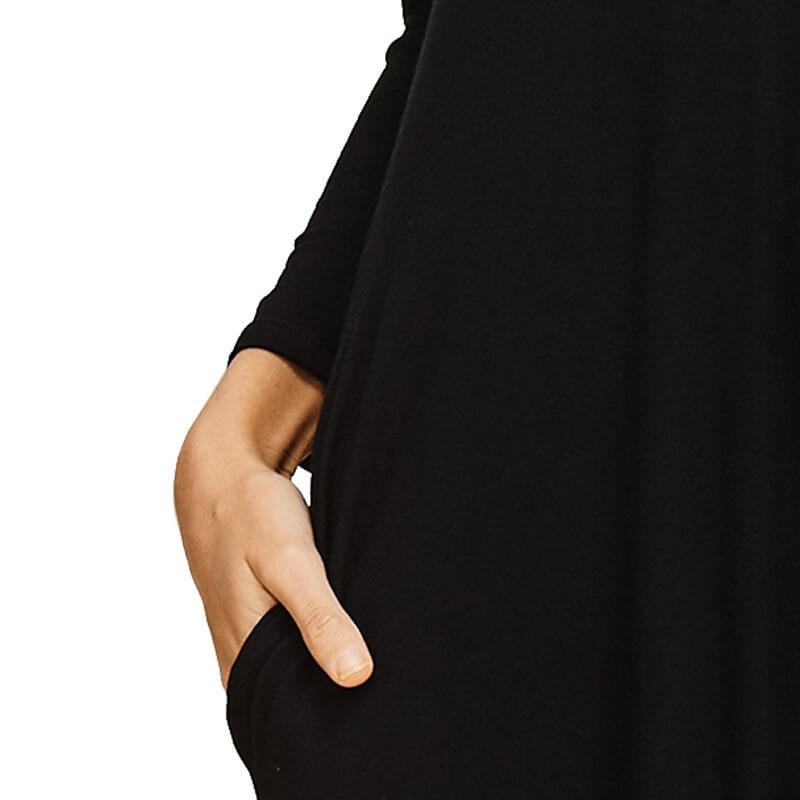 V-neck Long Sleeve Casual Wide Jumpsuit