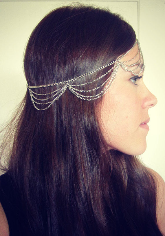 Beautiful Multiple Chain Tassel Hair Accessories