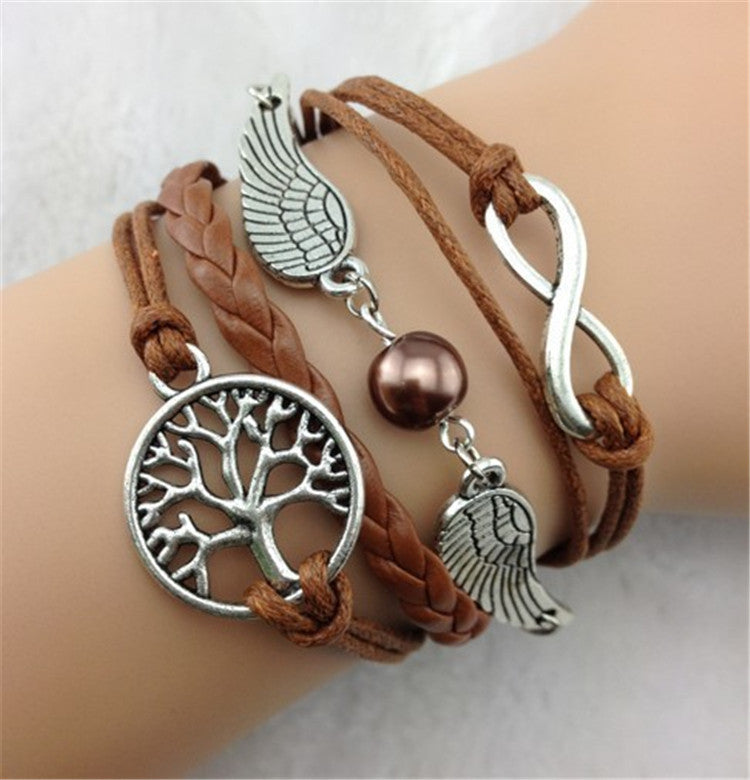Wings Tree Bright Color Hand-Made Bracelet