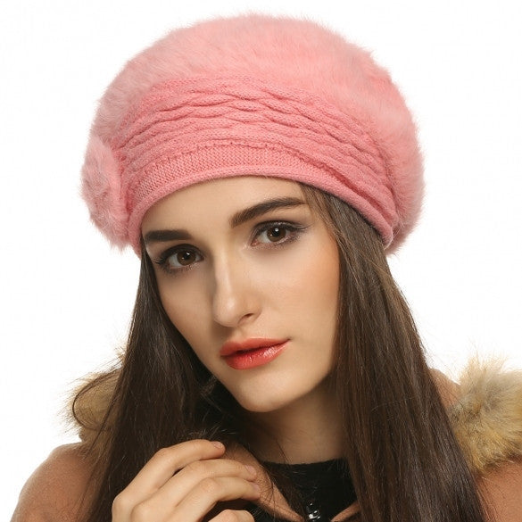 FINEJO Fashion Women's Winter Warm Knitted Hats Beanie Cap 5 Colors