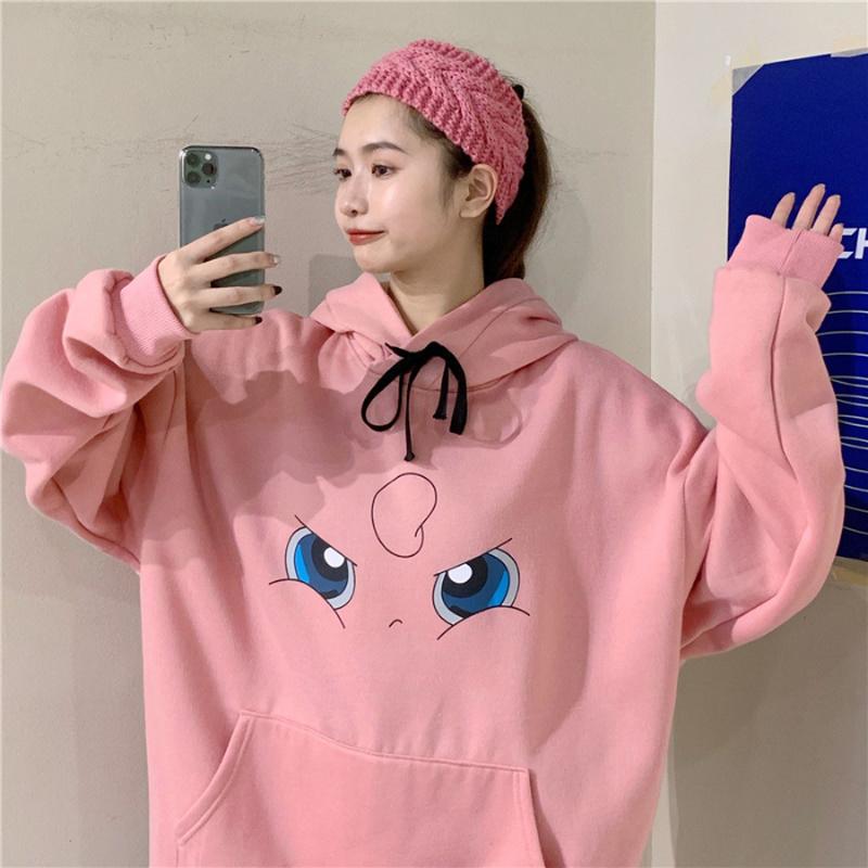 Pokemon Hoodies Women Hip Hop Sweatshirt Girls Harajuku Long Sleeve Japan Hoodie Streetwear Cute Cartoon Hoodie Men Womens