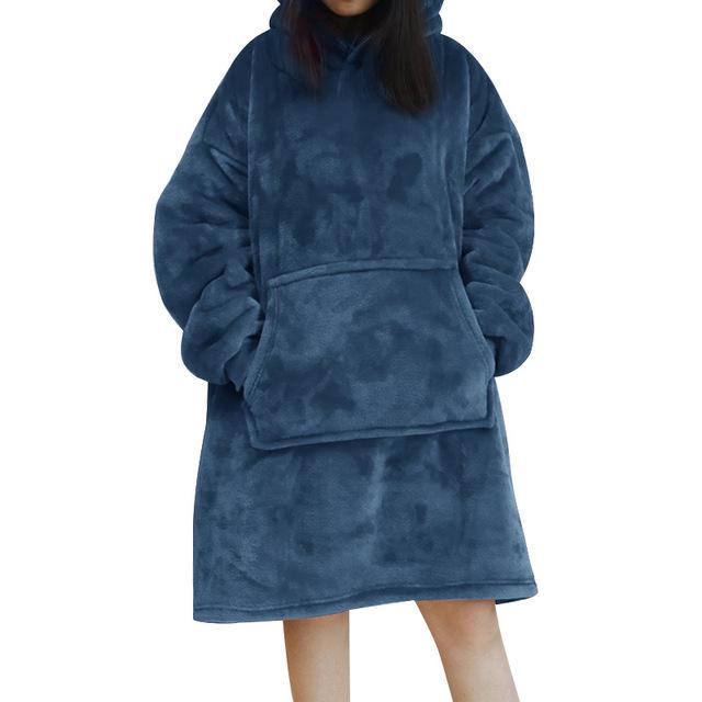 Blanket with Sleeves Women Oversized Hoodie Fleece Warm Hoodies Sweatshirts Giant TV Blanket Women Hoodie