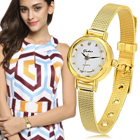 Women Lady Fashion Slim Elegant Small Dial Quartz Analog Wrist Watch - May Your Fashion - 3