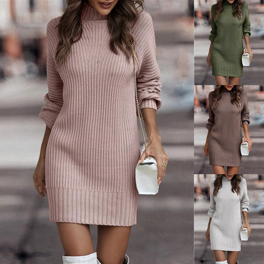 Elegance Dress | Turtleneck Dress | Sweater Dress
