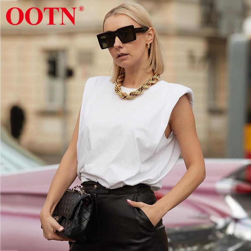 Sleeveless Top Female O Neck White Women Blouse Shirt Ladies Loose Solid Chic Casual Blouses