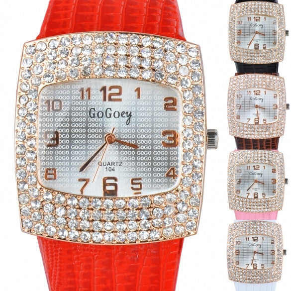 Women Rhinestone Crystal Wristwatches