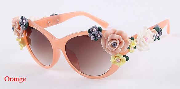 2016 Vintage Shades Women Designer Rose Flowers Sunglasses - MeetYoursFashion - 13