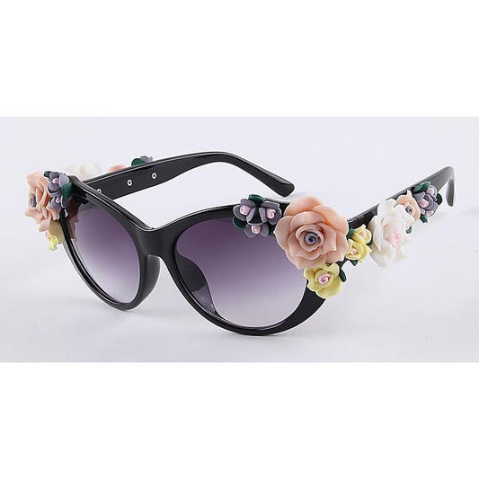 2016 Vintage Shades Women Designer Rose Flowers Sunglasses - MeetYoursFashion - 2