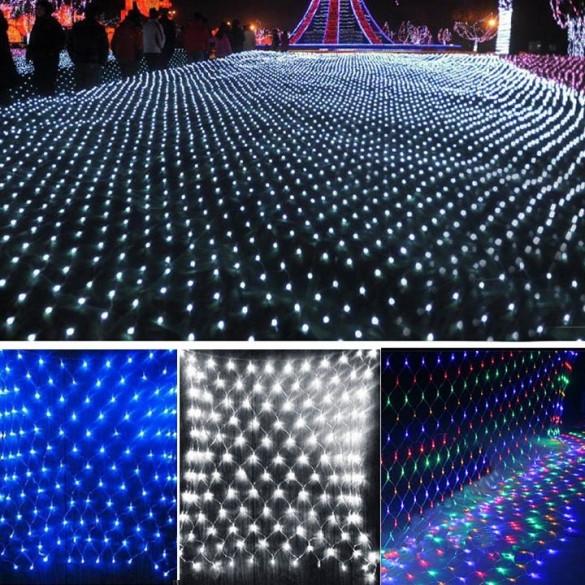 2M X 2M 144leds LED Net Light Fairy Lights Christmas Xmas Party Wedding EU Plug