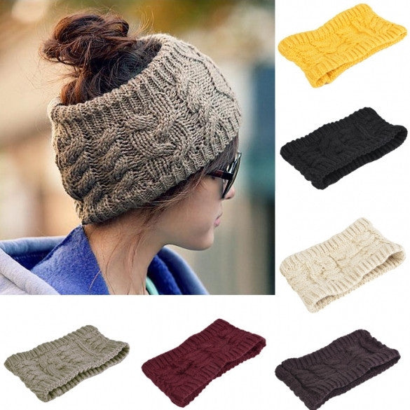 Solid Color Women's Winter Knitting Cap Fashion Empty Hat Winter 6 Colors