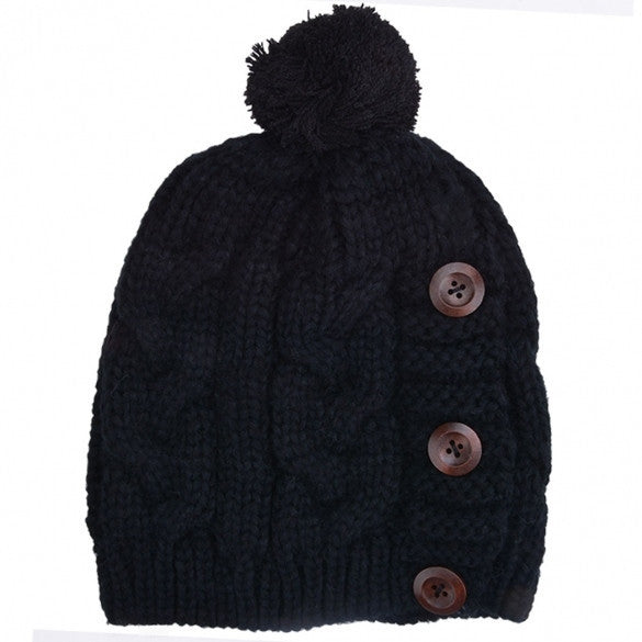 New Fashion Winter Cap Warm Woolen Blend Knitted Stylish Cap Hat