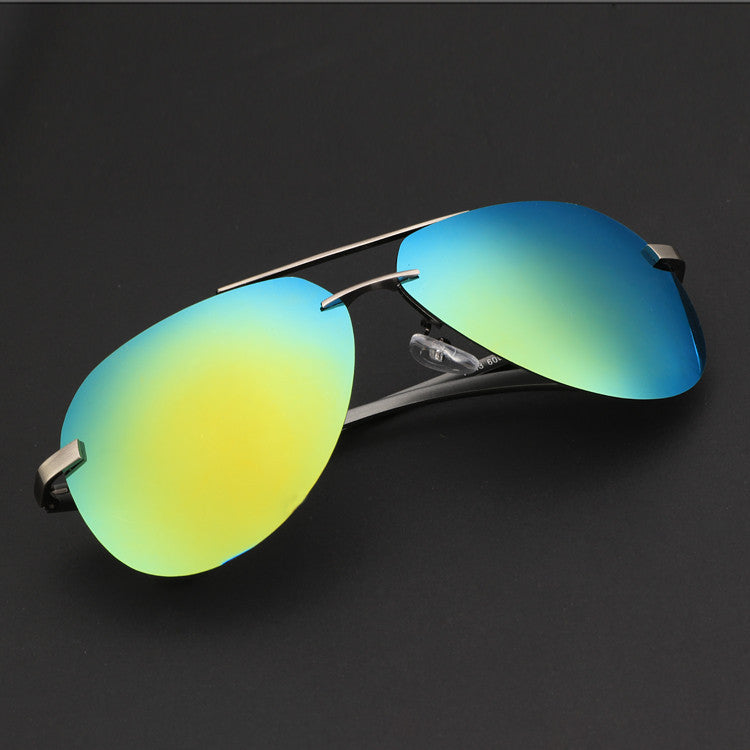  Men Polarize Metal Frame Round Casual Outdoor Sunglasses