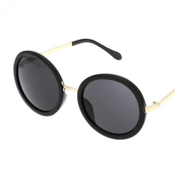 Hot Fashion Unisex Vintage Style Plastic Frame Round Lens UV Protective Casual Outdoor Sunglasses