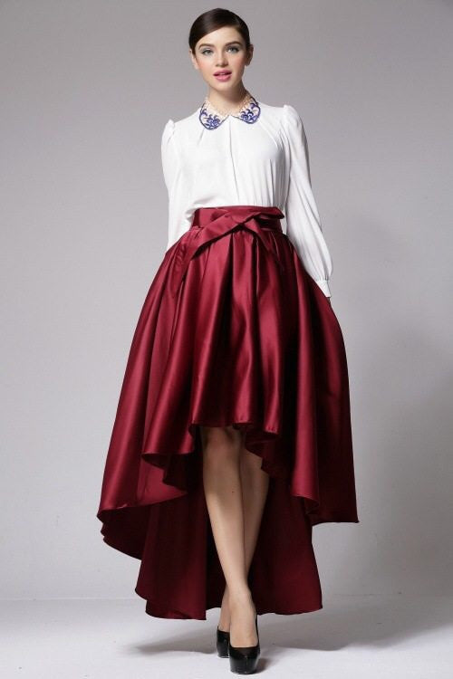 Gorgeous Bowknot Irregular Long Dovetail Skirt