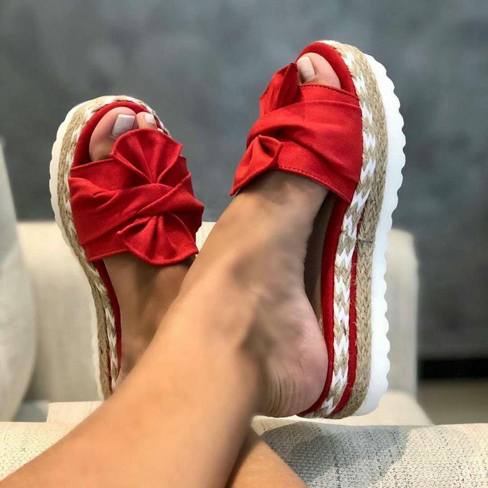 Bow-Knot platform Slippers sandals