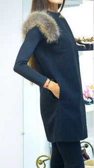 Faux Fur Sleeveless Slim Solid Long Vest - May Your Fashion - 5