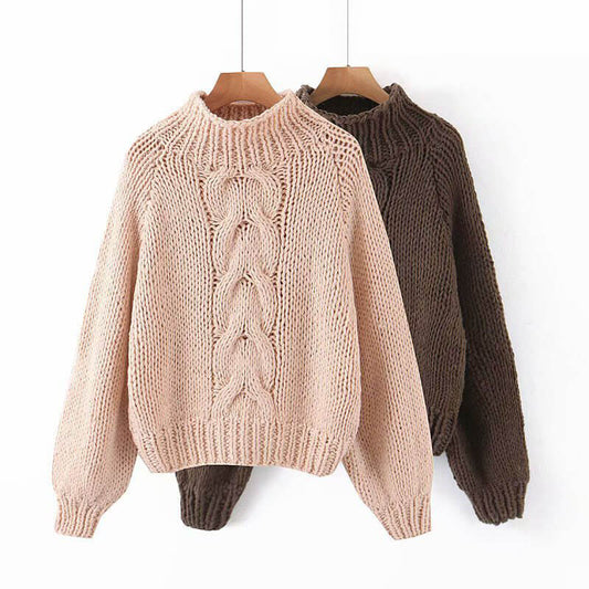 Cable Knitted Warm Sweater