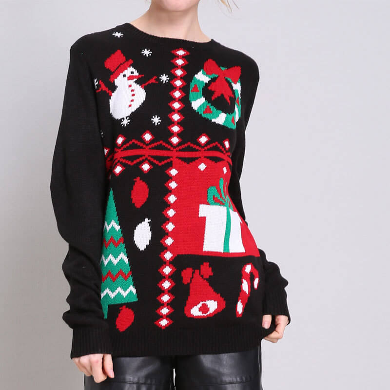 Christmas Tree Long Sleeve Knitting Sweater