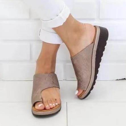 Bunions Peep Toe Flat Sandals