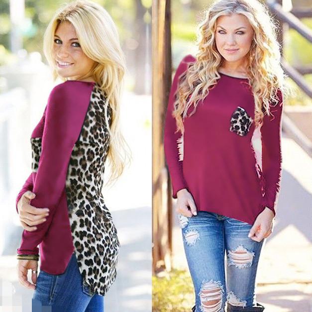 Scoop Lace Patchwork Long Sleeves T-shirt