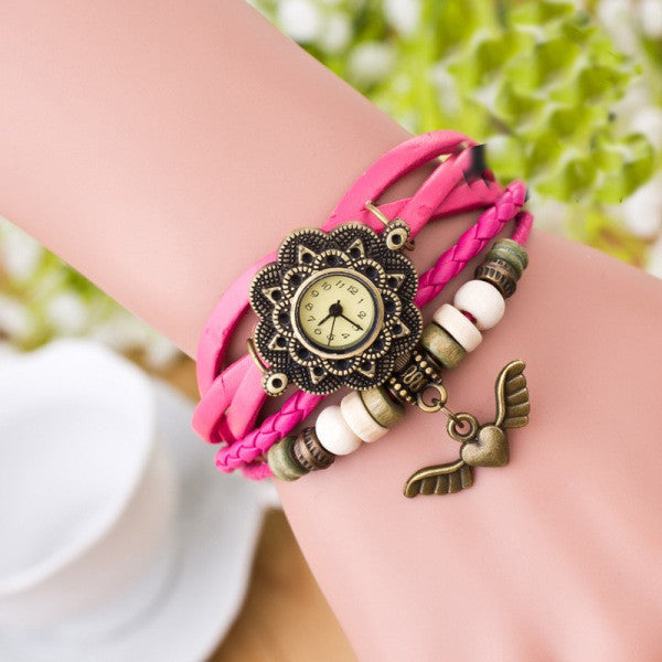 Heart With Wings Multilayer Watch