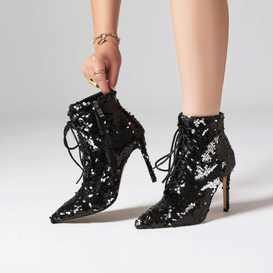 Sensual Boots | Color-Changing Boots | Glitter Stiletto Boots