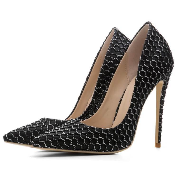 Point Toe Ankle Sexy Close Toe Stiletto Heel Pumps