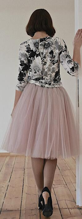 Fashion Multi-layer Pure Color A-line Tulle Skirt